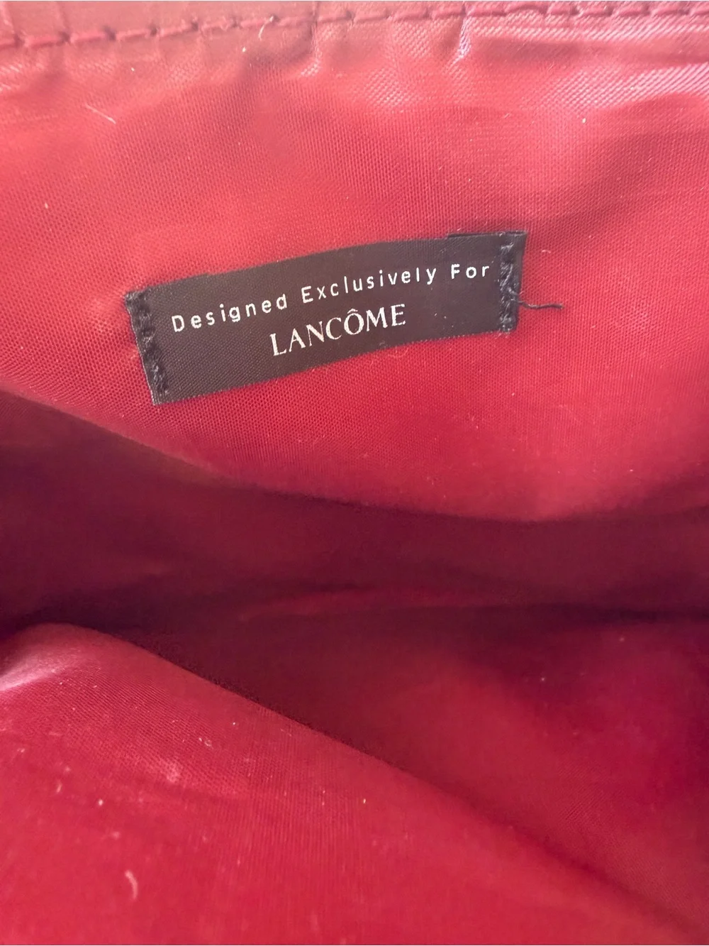 Lancôme Faux Croc Leather Travel Makeup Bag